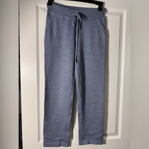 Women Blue Knit wool and cashmere Pants